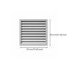 Low-Profile Aluminum Vent Cover | Wall Ventilation Grille, Louvered Vent, for