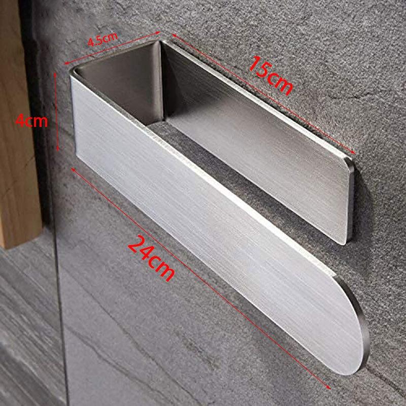 

1pc Towel Ring Self-Adhesive Towel Holder No Drilling Towel Rail Stainless Steel for Bathroom