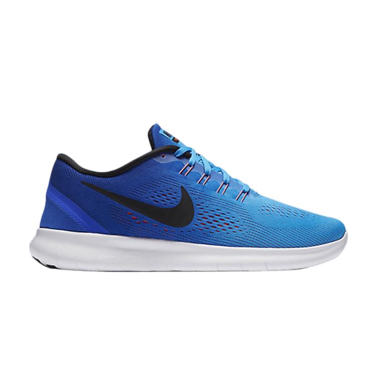 

Кроссовки унисекс Nike Free RN Blue Glow Racer-Blue-Bright-Crimson-Black 831508-404