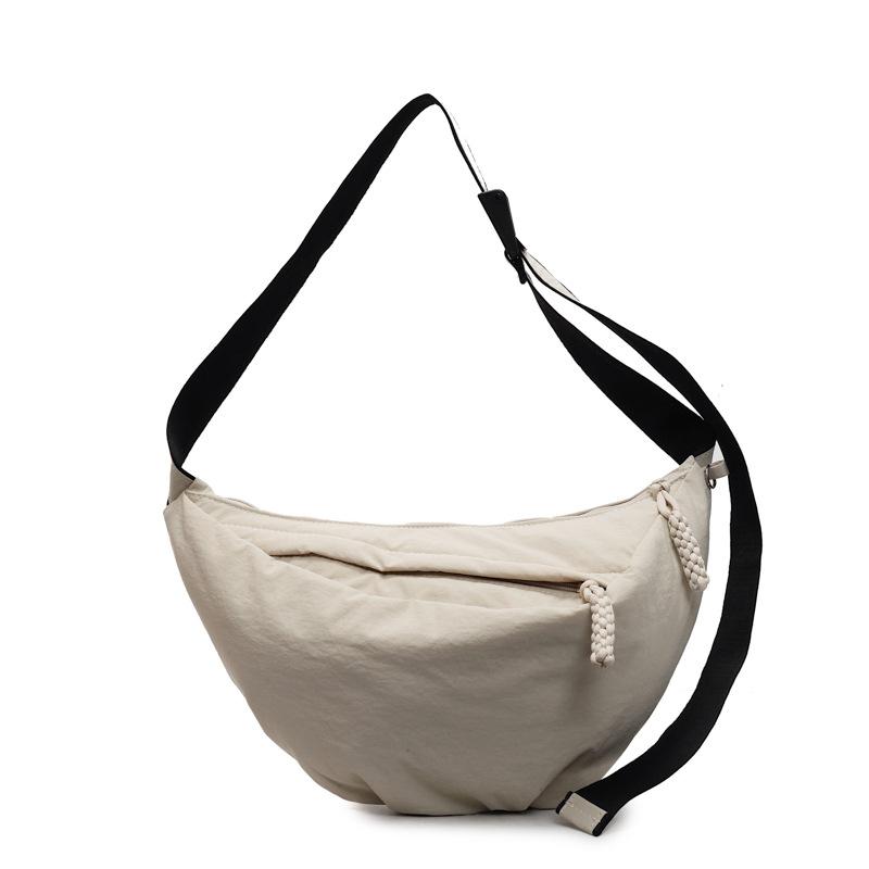 Casual Messenger Bag Fashion Trend Student Personalized Dumpling Bag Large Capacity Fresh Tote Bag Shoulder Bag