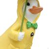 Figurine Craft Animal Ornament Waterproof Desktop Umbrellas Duck Statue Decorative Sculpture for