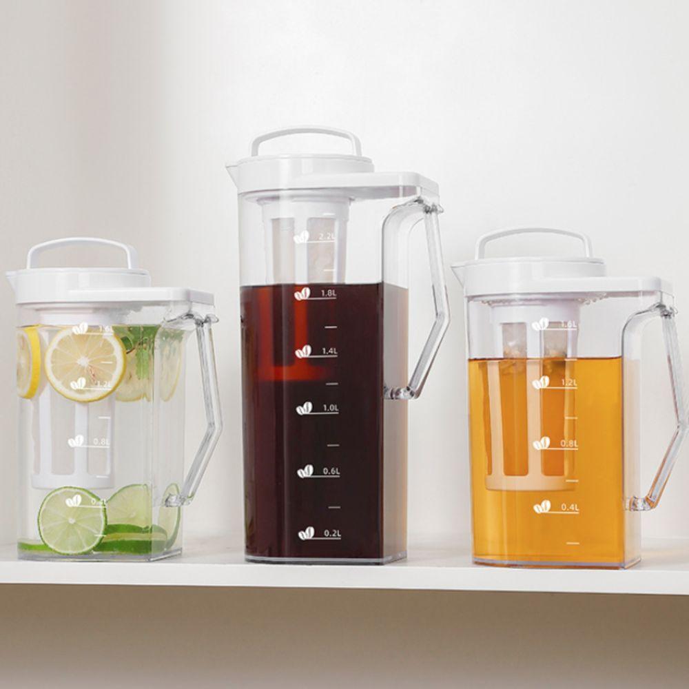 Large Capacity Cold Brew Coffee Pot Sealed Cold Brew Teapot Fridge Water Pitcher Refrigerator