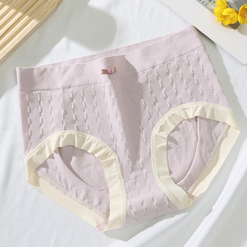 

Сладкие трусики Полынь Дышащий хлопок Удобные бесшовные трусы средней посадки фиолетовый