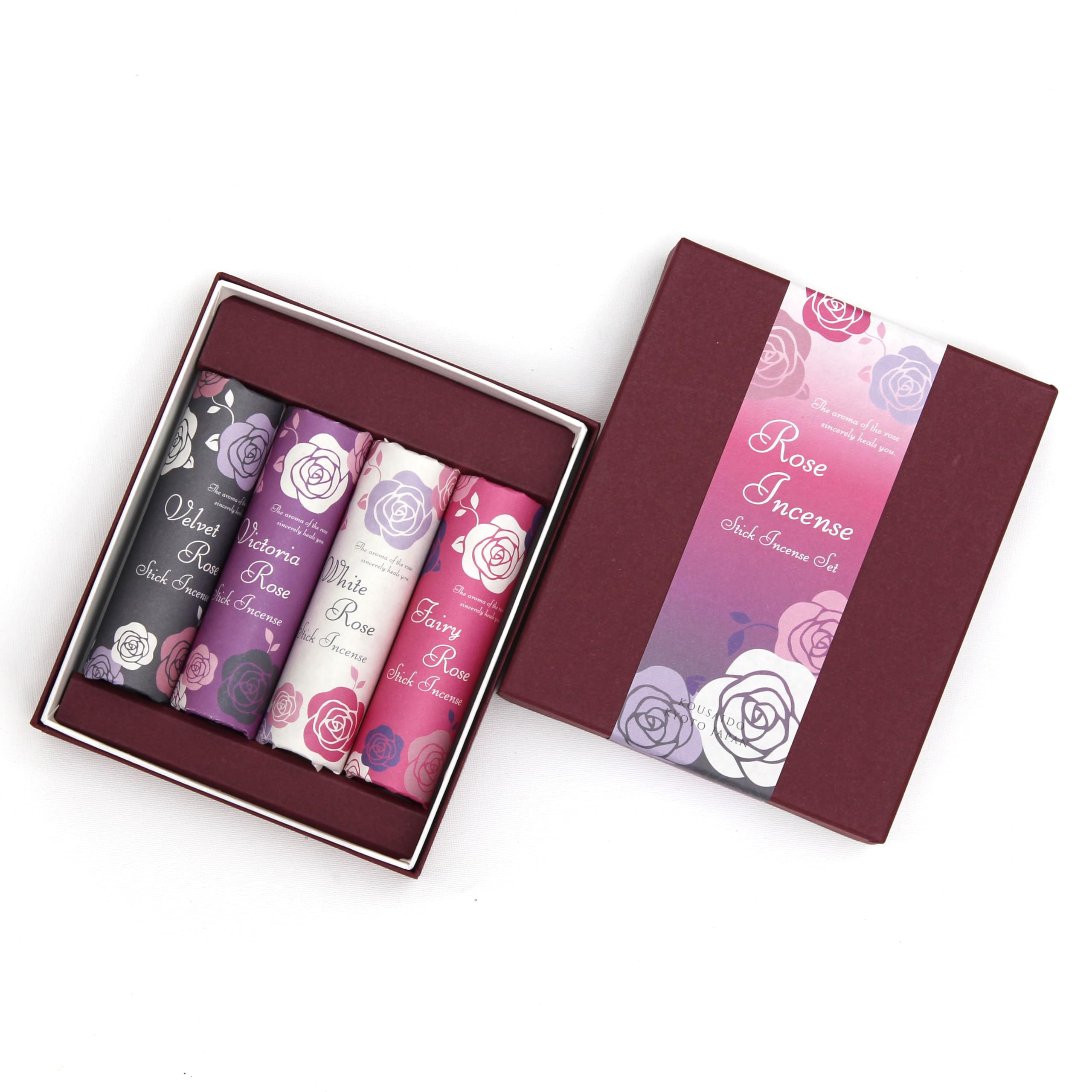 

Comes with an incense holder for instant burning. Incense perfect for relaxing. Available in 4 rose scents.