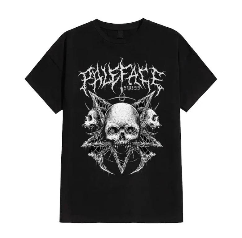 Paleface Swiss Skull Shirt •Paleface Swiss Band Tee M