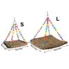Durability Grass Bird Hammock Bird Rope Net Woven Parrots Platform Bird Toy for Pet Owners Of Parakeets