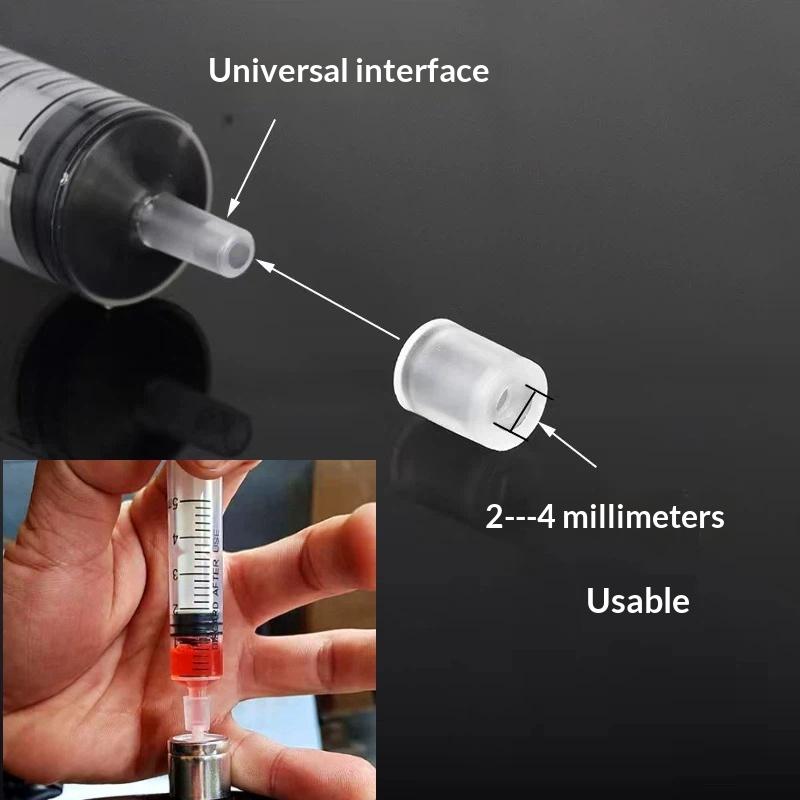 100Pcs BPA-Free Perfume Syringe Adapter Caps Plastic Leakproof Cosmetic Refill Connector Tool for Travel Daily Use 100PCS