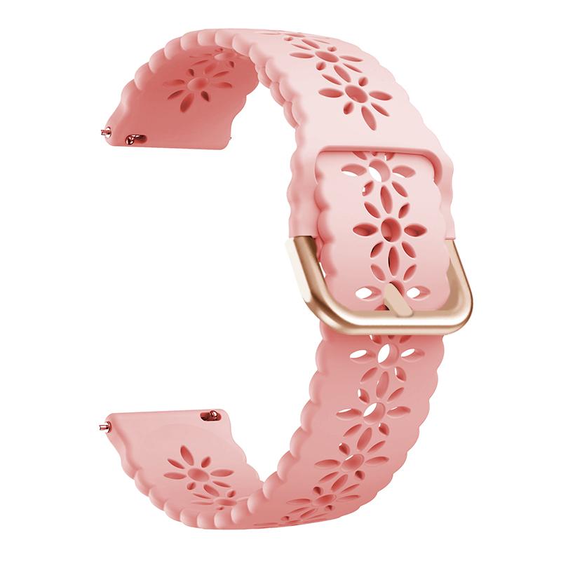 20mm 22mm Floral Silicone Strap For Samsung Galaxy Watch 5/4/3 Active 2 Gear S2 S3 Smart Watch Band For For Huawei Watch GT2 GT3 42mm 46mm/Amazfit GTR