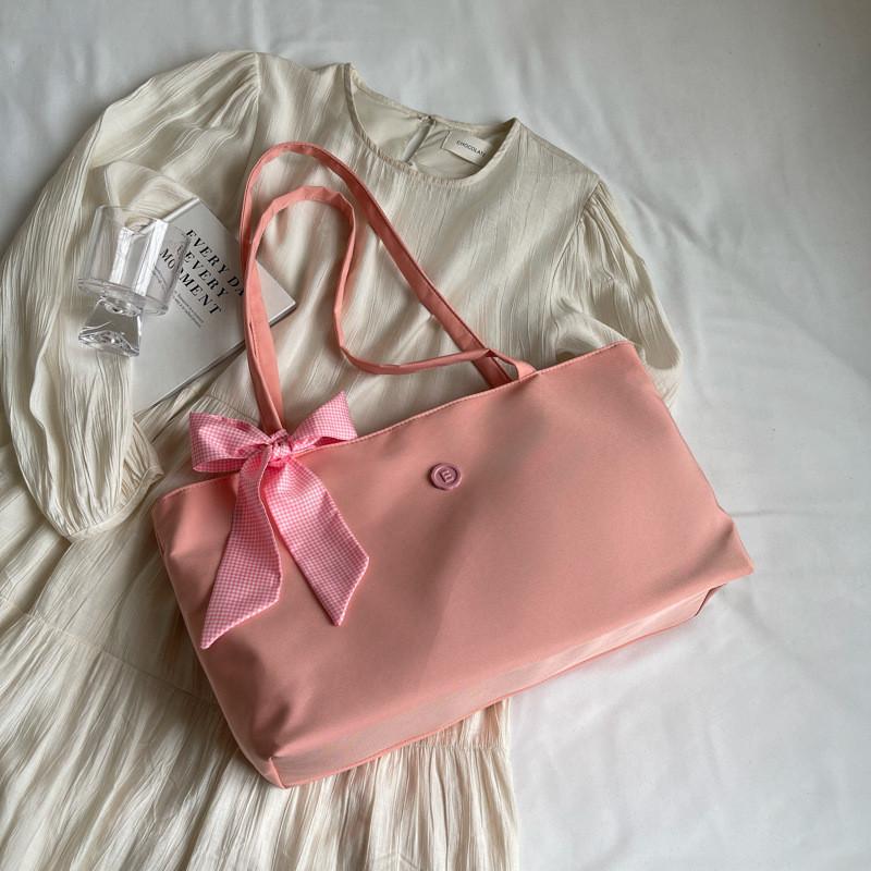 

Chic Canvas Tote Bag For Women Ideal For Everyday Use And College In Multiple Colors рожевий