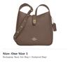 Coach Hadley Pebbled Leather Shoulder Bag, Crossbody Bag Medium Women's Dark Umber CW002-IMV2R