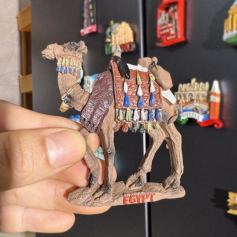 3D City Travel Souvenir Magnets: European and Global Regions
