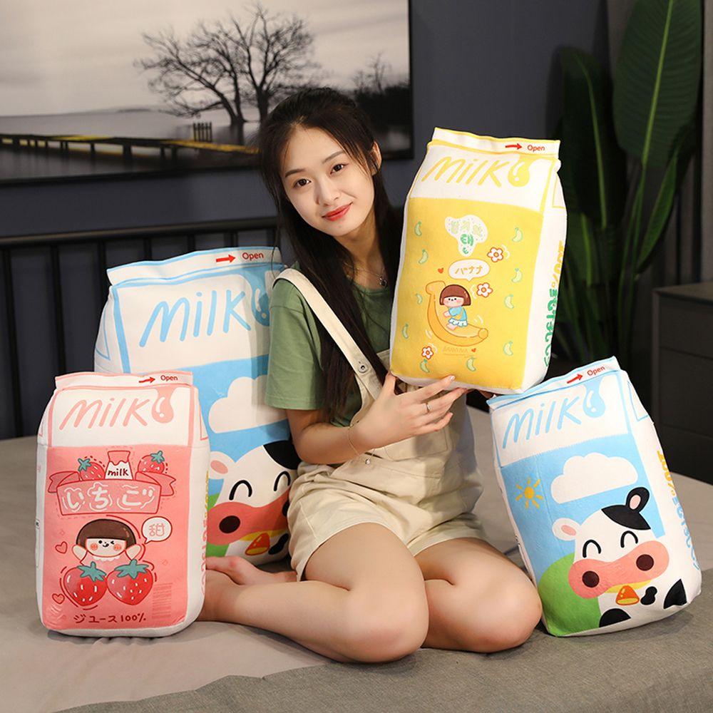 

Pillow Soft Toy Cartoon Doll Home Decor Milk Drink Plush Toy Plush Doll Soft Pillow Stuffed Toy yellow-40cm