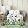 Zoo Animal Flannel Throw Blanket X Jungle Animals Fleece for Couch Bed Tropical Palm Leaves Fuzzy Blanket for Kids Girls Women T
