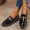 Women's Spring/Autumn Loafers - New Style Round-Toe British-Style Chunky Sole Height-Enhancing Slip-On College Shoes
