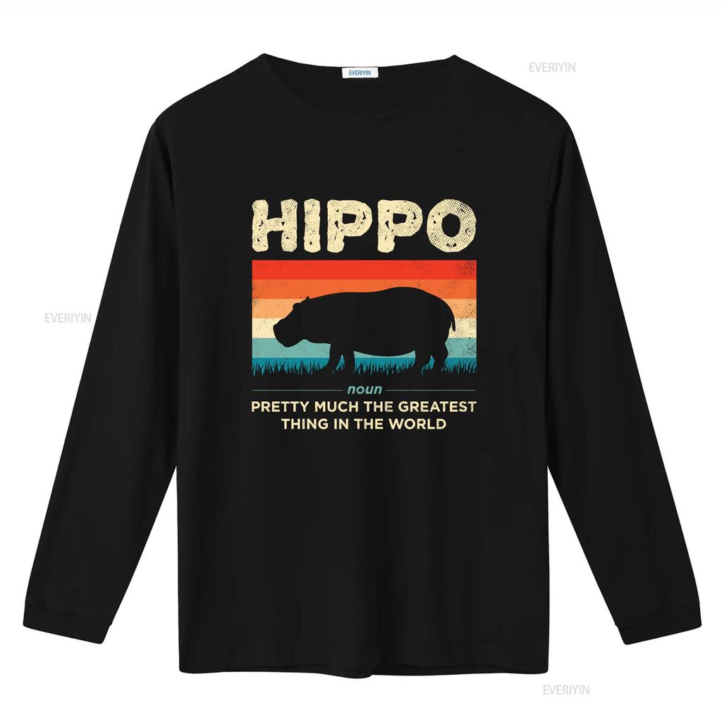 Funny Hippo Definition Hippopotamus Vintage Retro T Shirt Cute Hippos Costume African Wildlife Animals Lover Zoo Trip vintage