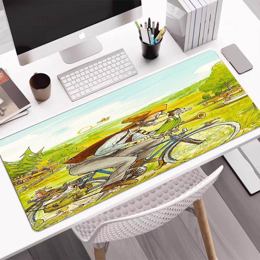 Pettson and Findus Theme Mouse Pad, Non Slip Rubber Base, Multifunctional Office & Home Decor, Perfect for Workspace Personalization.