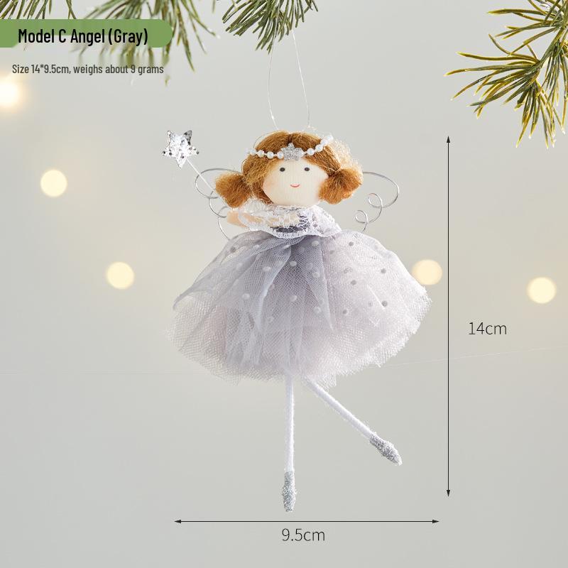 Cute Ballet Girl Angel Christmas Tree Ornament
