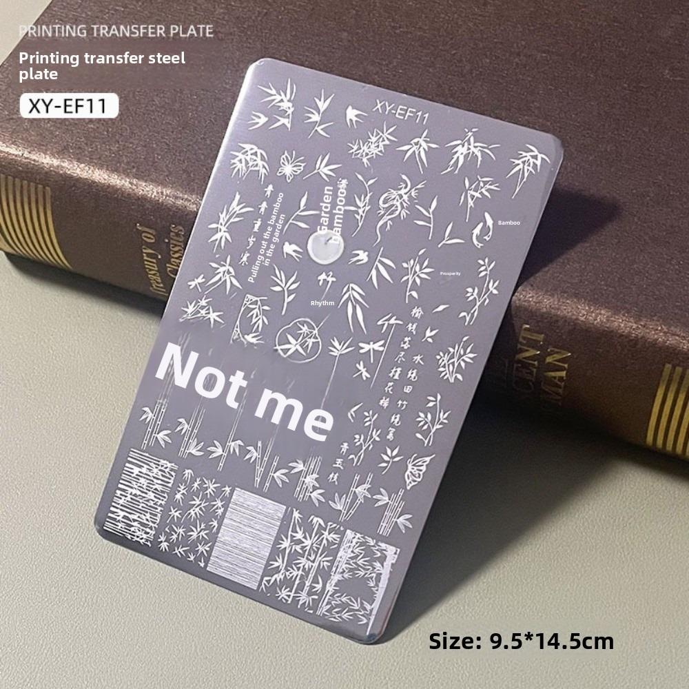 Flower Pattern Nail Art Plate Clear Textures Nail Stamping Plate Manicure Template  for Nail Salon
