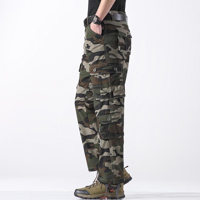 2026 Men's Plus Size Straight Leg Multi-Pocket Casual Outdoor Sweatpants