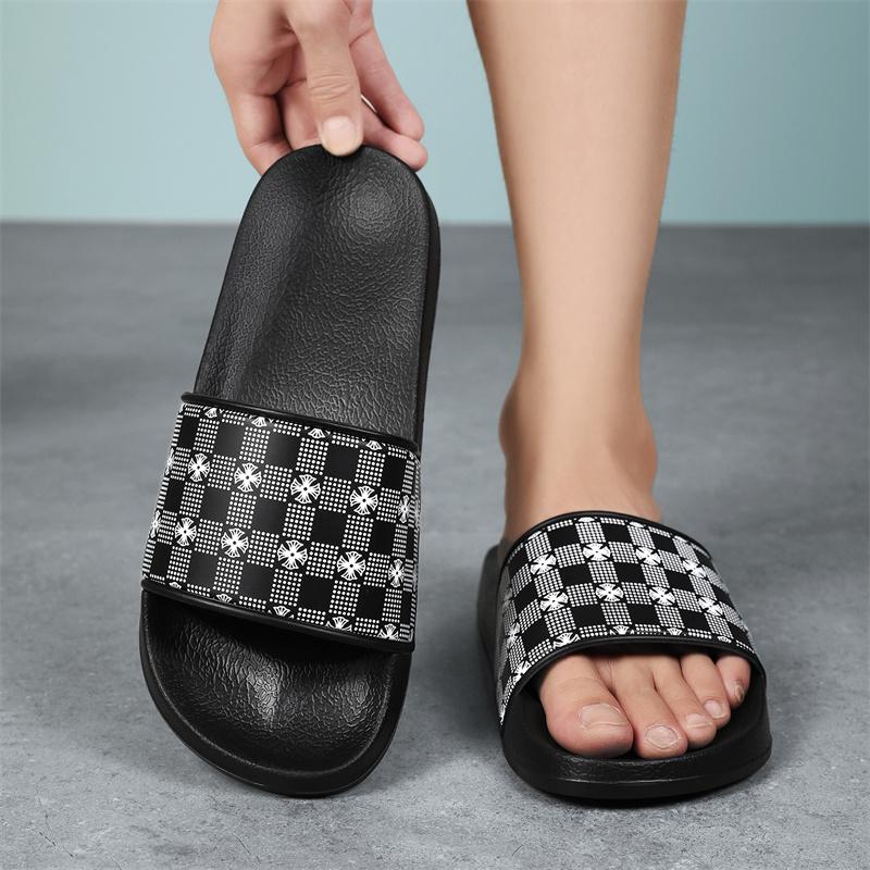 Summer Fashion Slippers Men's Sports Casual Shoes Plus Size Bathroom Non-slip Indoor Family Bathroom Sandals Non-slip Men