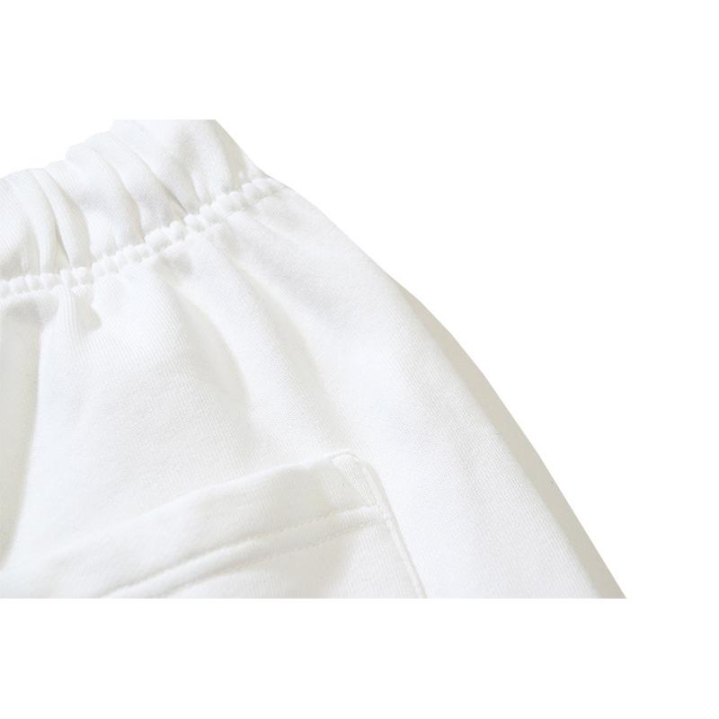 1019 Off-White 2025 Spring/Summer New OW Tape Slant Stripe Pattern Printed Men's and Women's Casual Loose Shorts