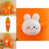 Adorable Carrot Bunny Plush Pillow Soft Down Cotton Stuffed Toy Perfect Gift For Girls
