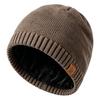 Men's Double-Layer Knitted Wool Hat for Autumn/Winter - Velvet Lined for Warmth and Cold Protection