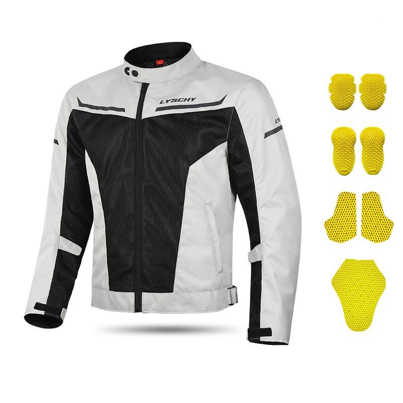 Thunder Winged Motorcycle Riding Suit Men's Breathable Mesh Motorcycle Suit Anti Fall And Wear-resistant Rider Riding Equipment Large Size