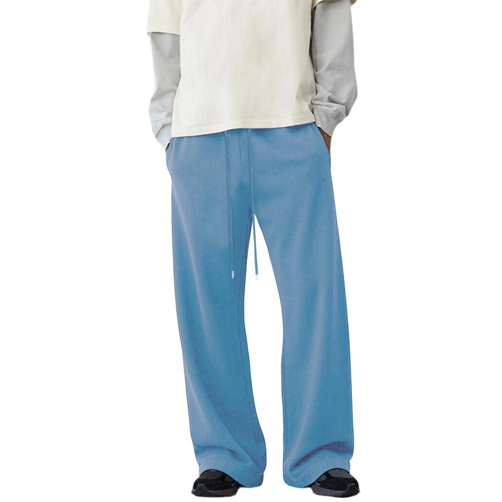 Men's Baggy Sweatpants Wide Leg Sweat Pants With Pockets