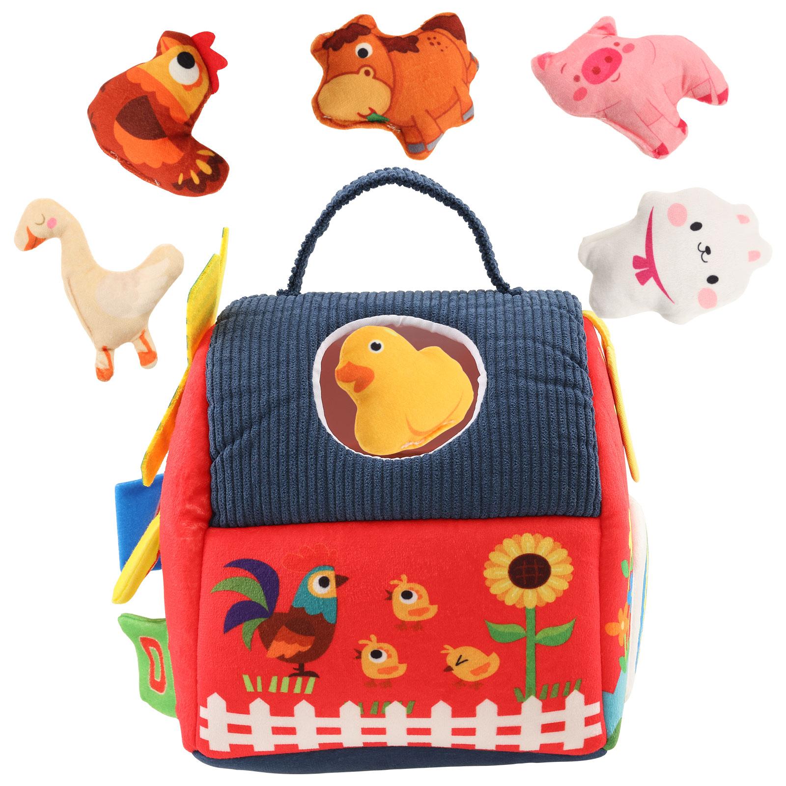 

Креативный домик для выращивания цыплят, мини-домик с ветряной мельницей, кукольный фермерский домик, тканевый домик-игрушка, подходит для детей