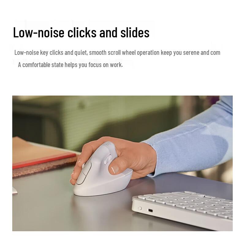 Logitech Lift Ergonomic Vertical Bluetooth Mouse
