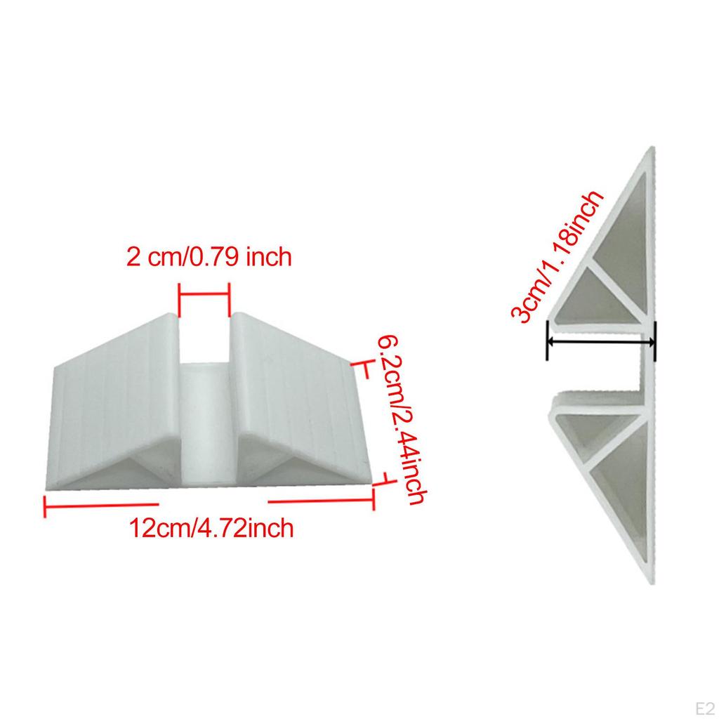 4 Bucăți Picioare de Sprijin pentru Gard Pet pentru Colțar de Întărire Triunghiulară
