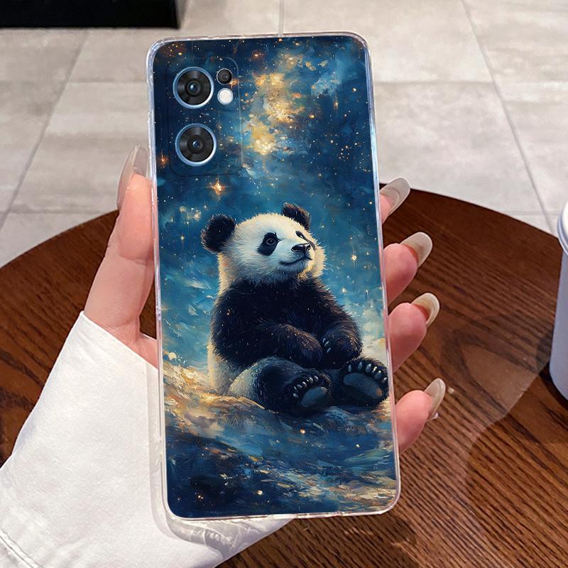 Cases For OPPO Reno7 5G / Find X5 Lite Clear Silicone Jelly Soft TPU Back Cover For Reno 7 5G CPH2371 Cute Rabbit Cat Phone Case