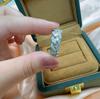 Cuban Link Iced Out Moissanite Ring Copper Hip Hop Jewelry For Men Women
