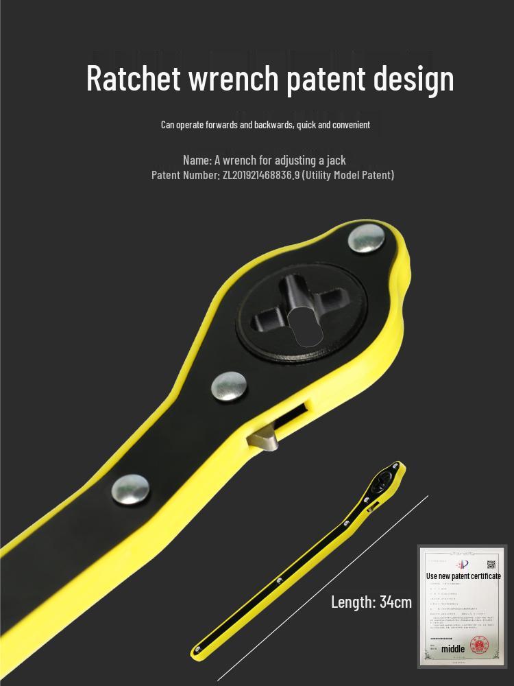 Sedan Lastik Değişimi İçin Kauçuk Pedli Tunaide El Kranklı Makaslı Araba Kriko