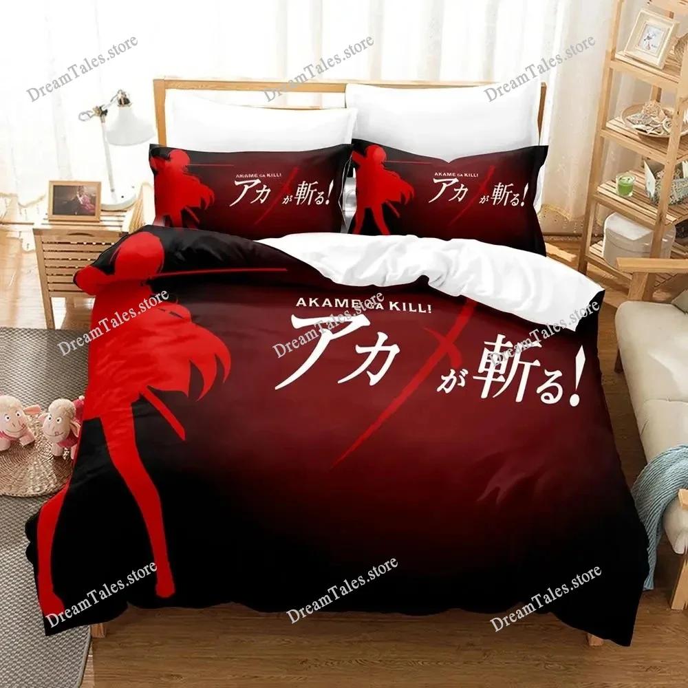 Anime Kill La Kill Printed Bedding Set Boys Girls Twin Queen Size Duvet Cover Pillowcase Bed Boys Adult Fashion Home Textiles741