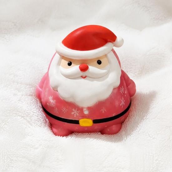 Soft Santa Fidget Toys Claus Stress Relief Toy, Christmas Squeeze Sensory Anxiety Toy Slow Rebound for Party Favors Pinch
