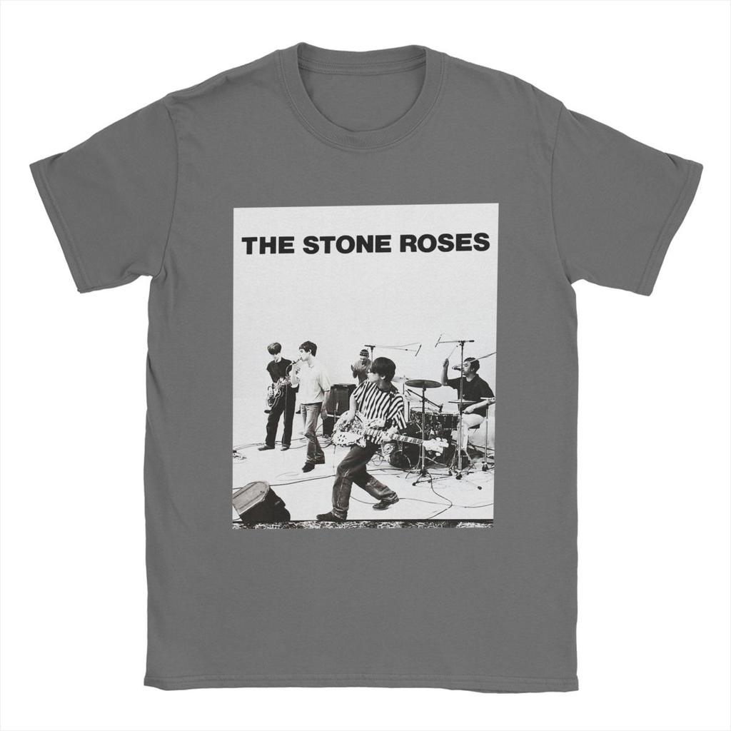 Casual The Stone Roses T-Shirt Men Round Neck Cotton T Shirt Short Sleeve Tee Shirt 4XL 5XL 6XL Clothing