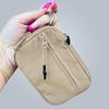 Portable Card Holder Mini Wallet Zipper Closure Multiple Compartments Waterproof Small Size Large Capacity Zip Keychain Pouch