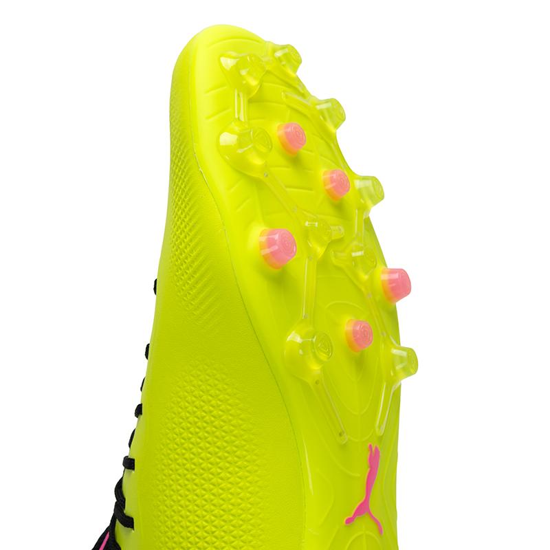 Puma King Ultimate Round Toe Comfortable MG (Rubber Short Stud) Breathable Lightweight Soccer Shoes Men Soccer Shoes Yellow 107252-03