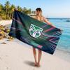 Wigan Warriors Customized Name Text Beach Towel, Soft Absorbent Towel Beach Pool Travel Personal Gift