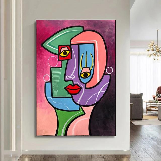

Picasso Abstract Art Classic Posters and Print Pictures Vintage Room Decor Canvas Painting Wall Art For Home Decor Unframed 21X30CMNo Framed