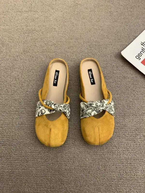 Mode Hausschuhe Damen Sommerschuhe Slipper Zehenbedeckt Pantoffeln Pantoletten Weich 2025 Flach Flache Schuhe Damen Damenhausschuhe Outdoor Pantoletten Lo