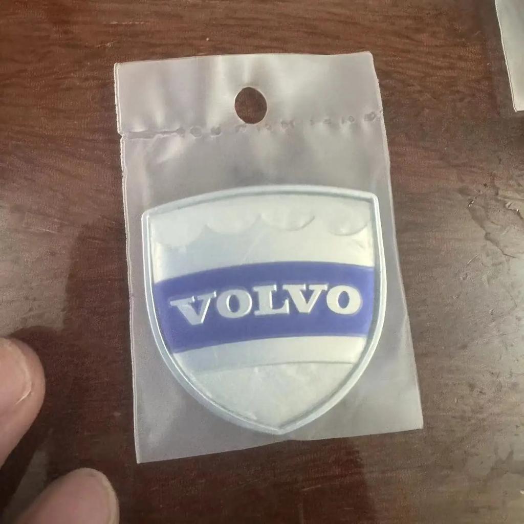 1P Car Stickers Trunk Waistline Metal Blue Black Badge Tuning Decorations For Volvo S V Xc 40 60 80 90 Auto Exterior Accessories