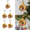 Christmas Dog Pendant Ornament Cute Xmas Holiday Decor with Hats Christmas Tree Ornament Xmas Tree Dog Statue for Bag Holiday