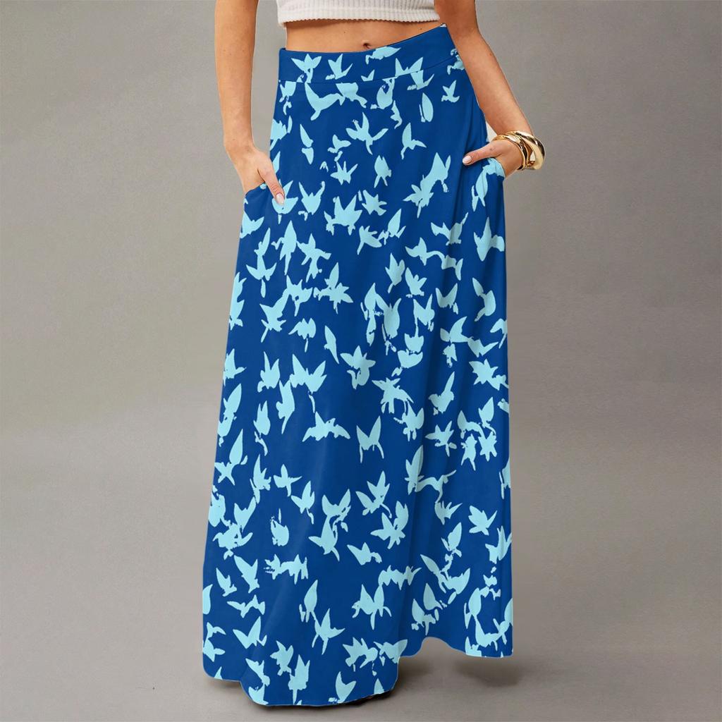 Women's Flowing Maxi Dress Regular Casual Summer Floral Print Bohemian  Skirt