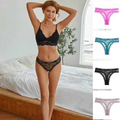 Dámské Krajkové kalhotky G-string Sexy S-XL Perspektiva Dívčí tanga Měkké spodní prádlo Kalhotky Spodní prádlo Ženy Intimky