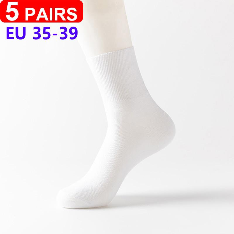5 Pairs/pack Plus Size Prevent Varicose Veins Socks Women Diabetics Patients Cotton Loose Mouth Sock Men Women Comfortable Meias