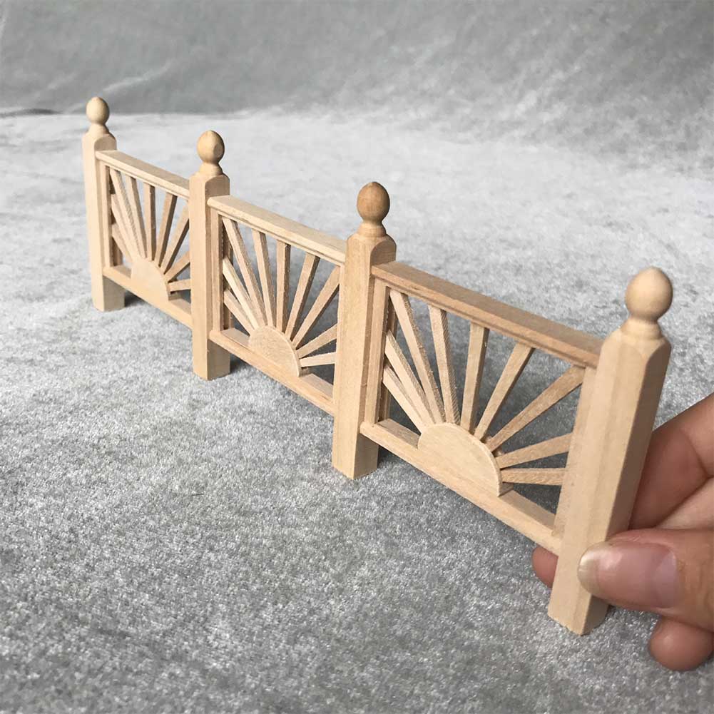 1:12 Doll House Miniature Handrail Garden Accessory Balcony Decoration Toy