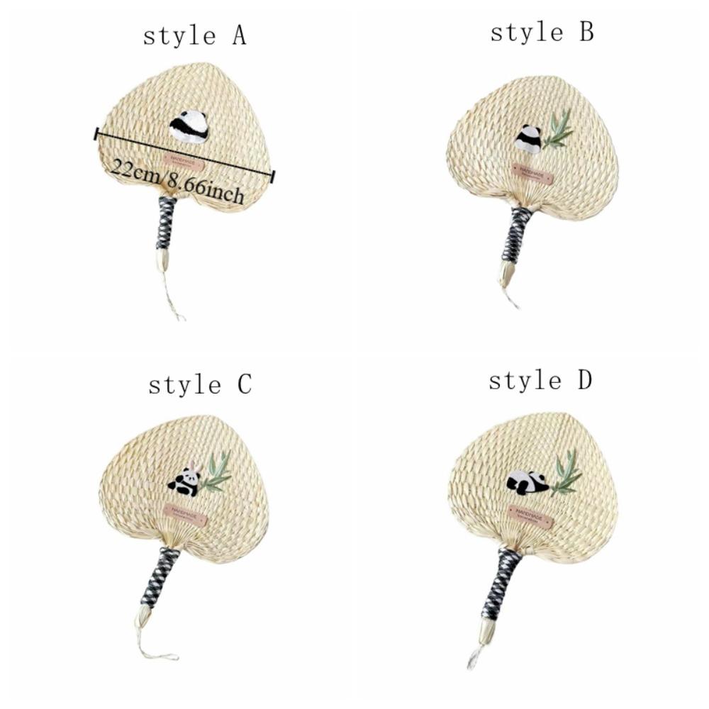 Vintage Cattail Fan Chinese Style Handheld Fan Home Decor Crafts Woven Fan  Wedding Party